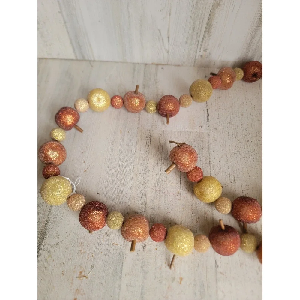 Unique apple garland Thanksgiving fall hanging wall home decor fruit string